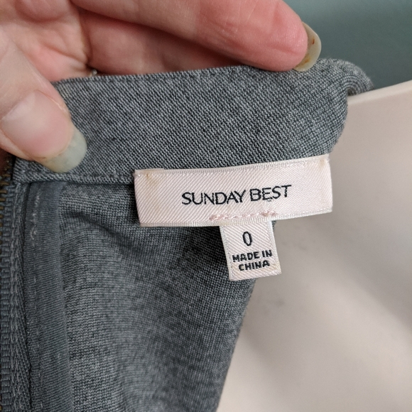 Aritzia Sunday best GREY stross dress - Picture 5 of 8